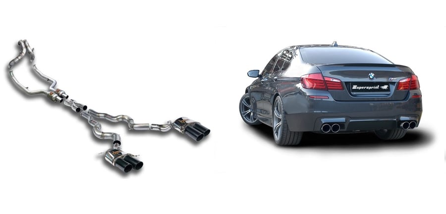 Supersprint Endschalldämpfer rechts mit Klappe 988026